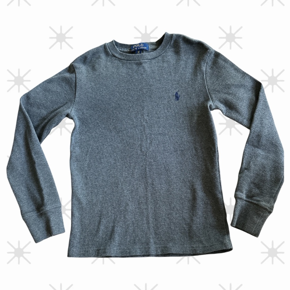 Polo by Ralph Lauren Boys Thermal Waffle-Knit Long Sleeve T-shirt
